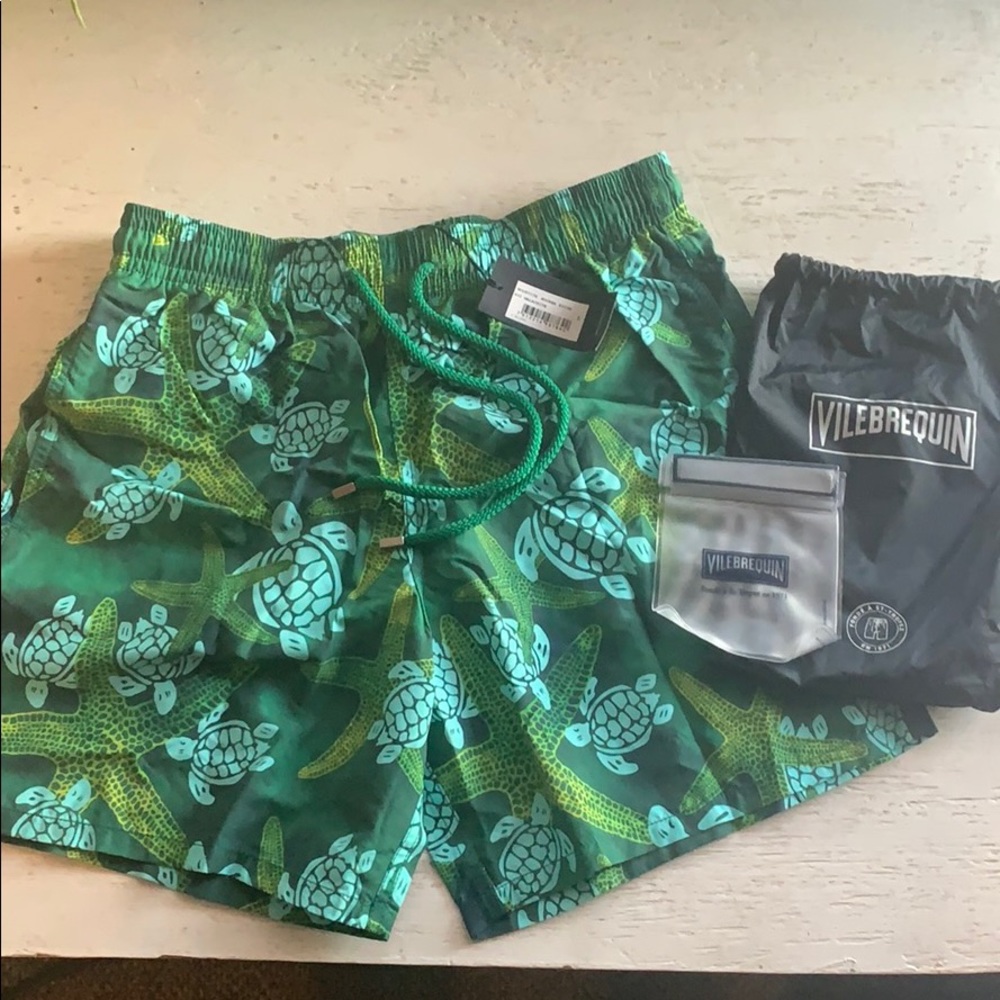 Vilebrequin Modernist Paradise Turtle Swimtrunks